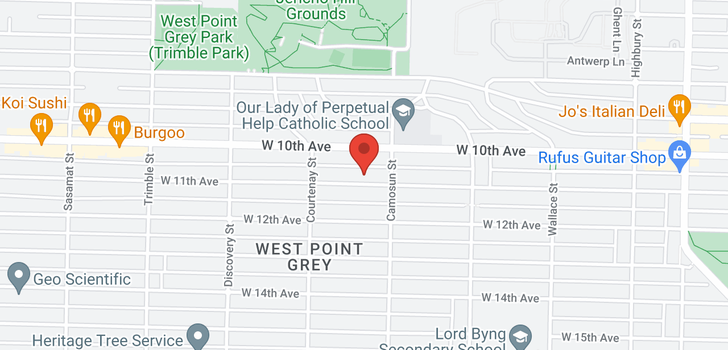 map of 4133 W 11TH AVENUE